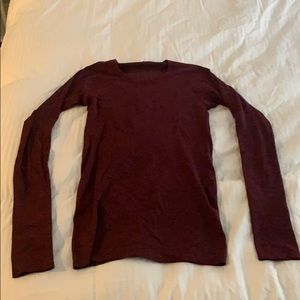 Lululemon Maroon Long Sleeve